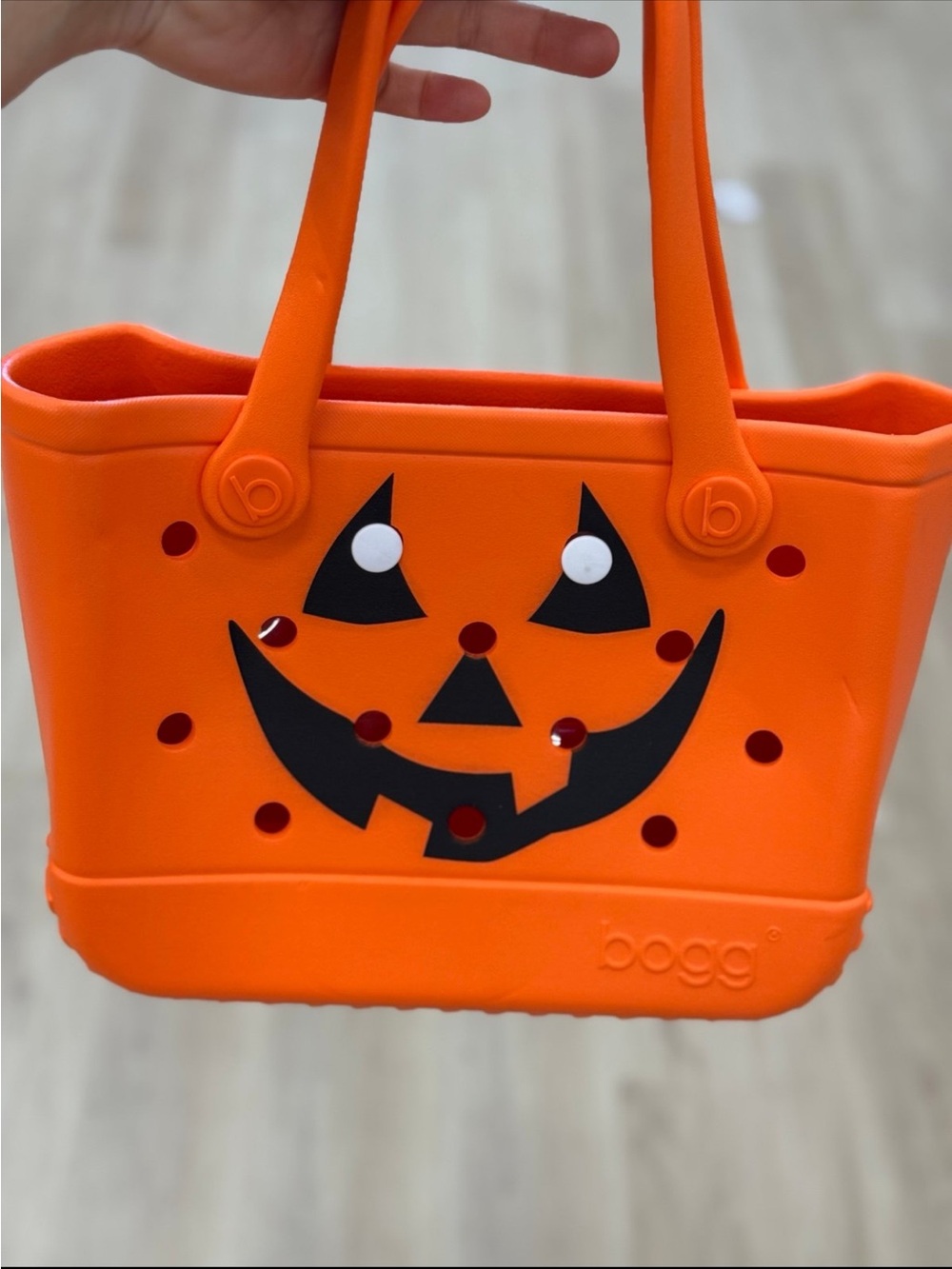 Bogg Bag pumpkin tote bag